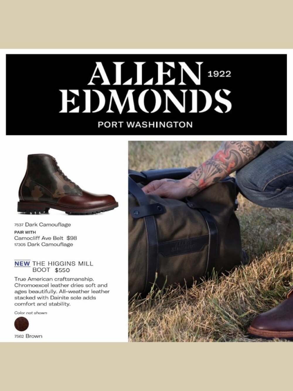 $550 Allen Edmonds HIGGINS MILL 10 B Narrow *add $15 Trees add $30 Matching Belt - Picture 3 of 14
